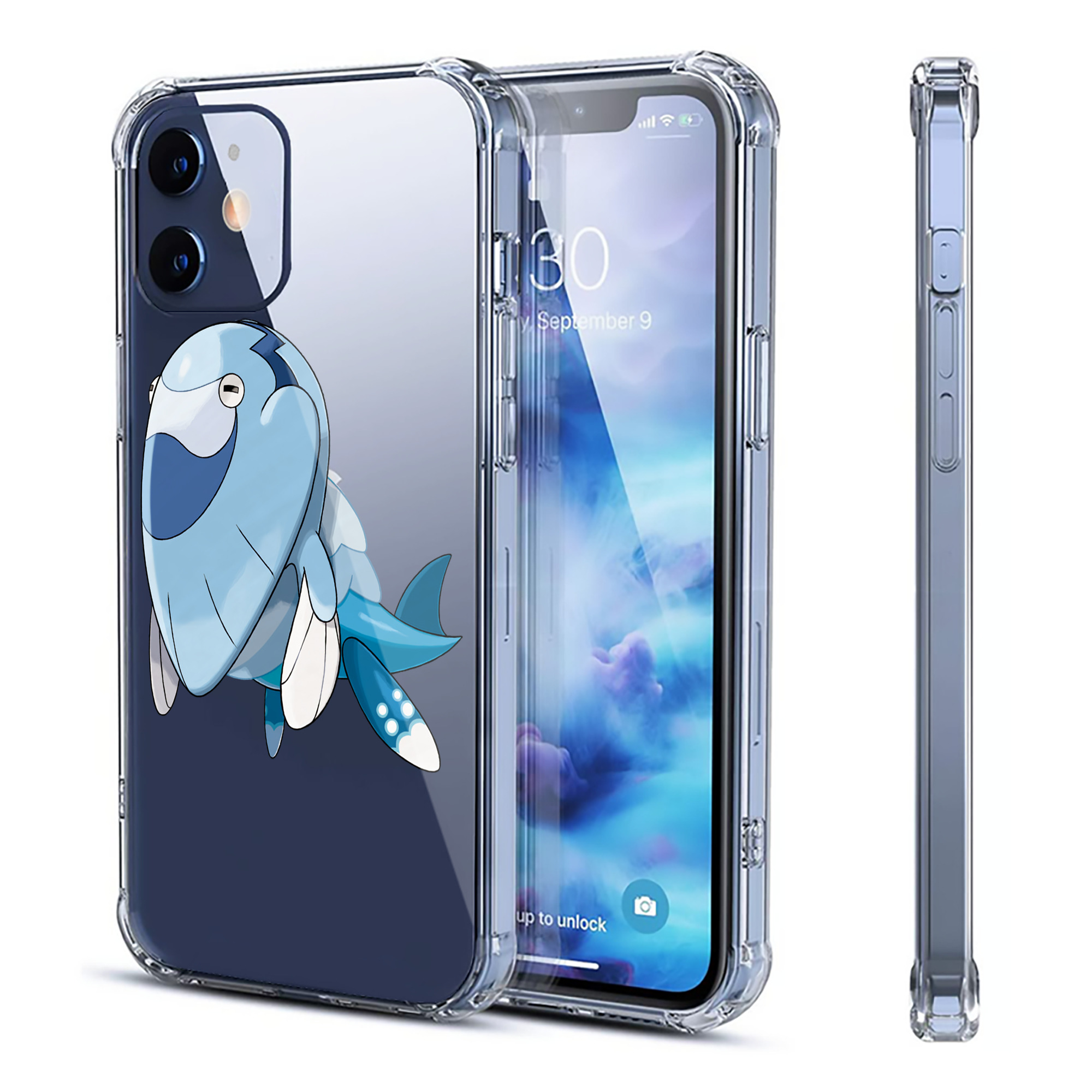 （画像用） ポケットモンスター Pokémon 【iPhone 12シリーズ対応】透明スマホケース（クリアソフトケース）